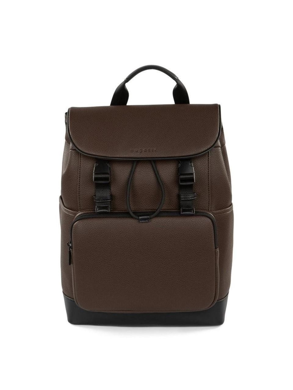 Bugatti Brown Textured Men's Backpack with Black Trim